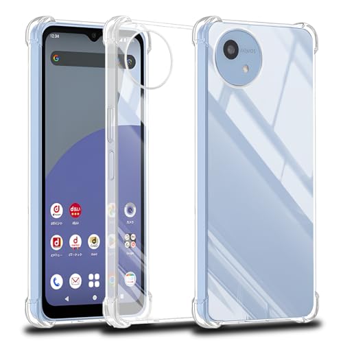 AQUOS wish 4 ホワイト ケース付き AQUOS wish4 ケース カバー クリア スマホケース スマホカバー ソフト